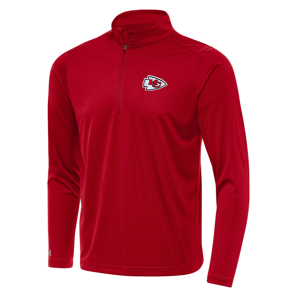 NFL Kansas City Chiefs Antigua Tribute 1/4 Zip Pullover Jacket - Red
