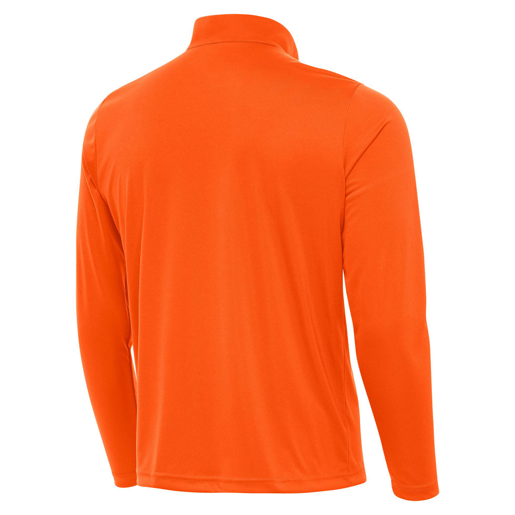 NFL Miami Dolphins Antigua Tribute 1/4 Zip Pullover Jacket - Orange