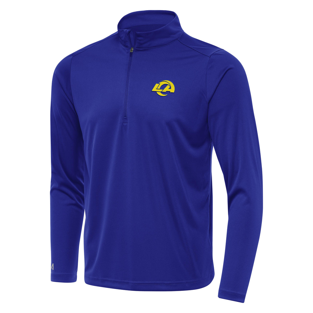 NFL Los Angeles Rams Antigua Tribute 1/4 Zip Pullover Jacket- Blue