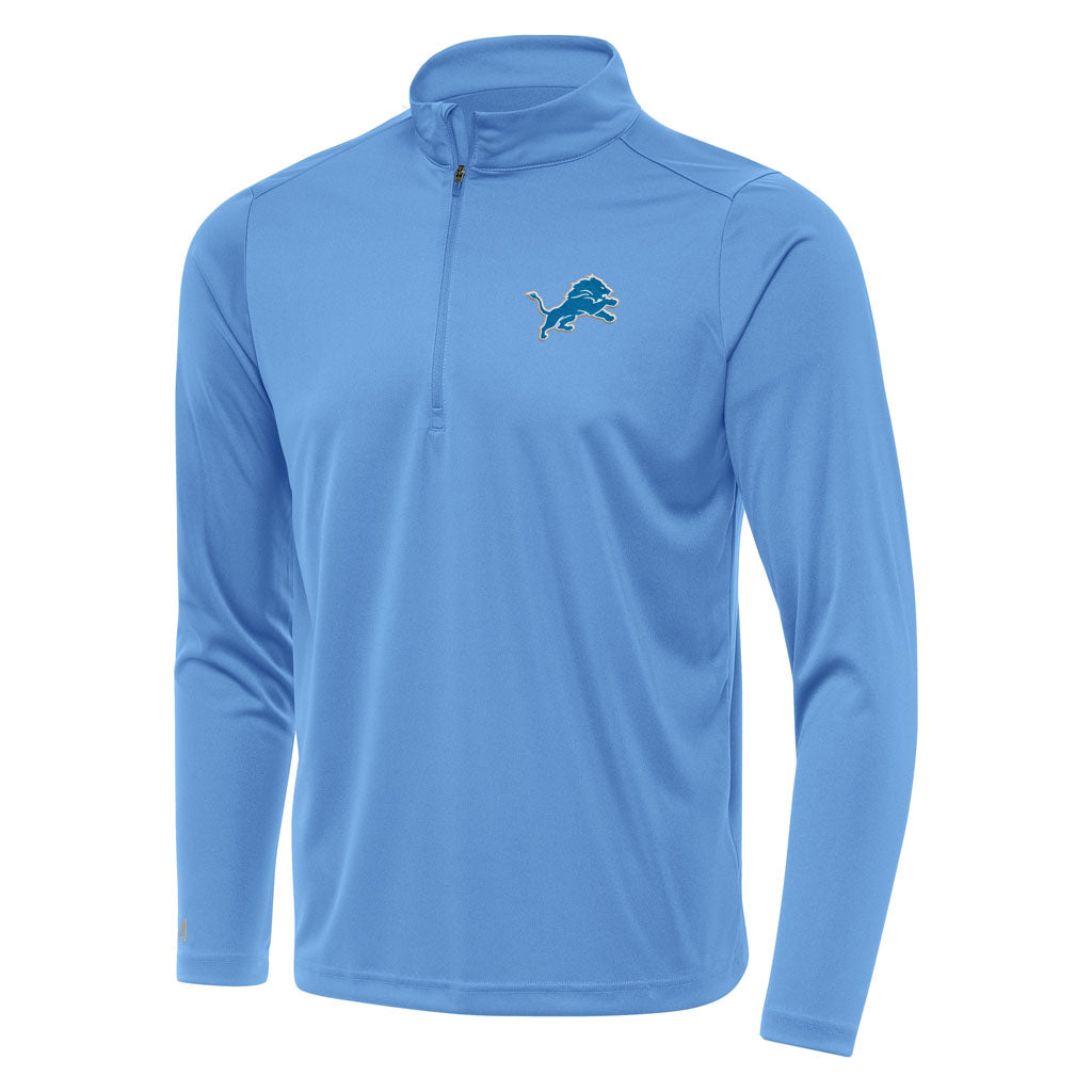 NFL Detroit Lions Antigua Tribute 1/4 Zip Pullover Jacket - Blue