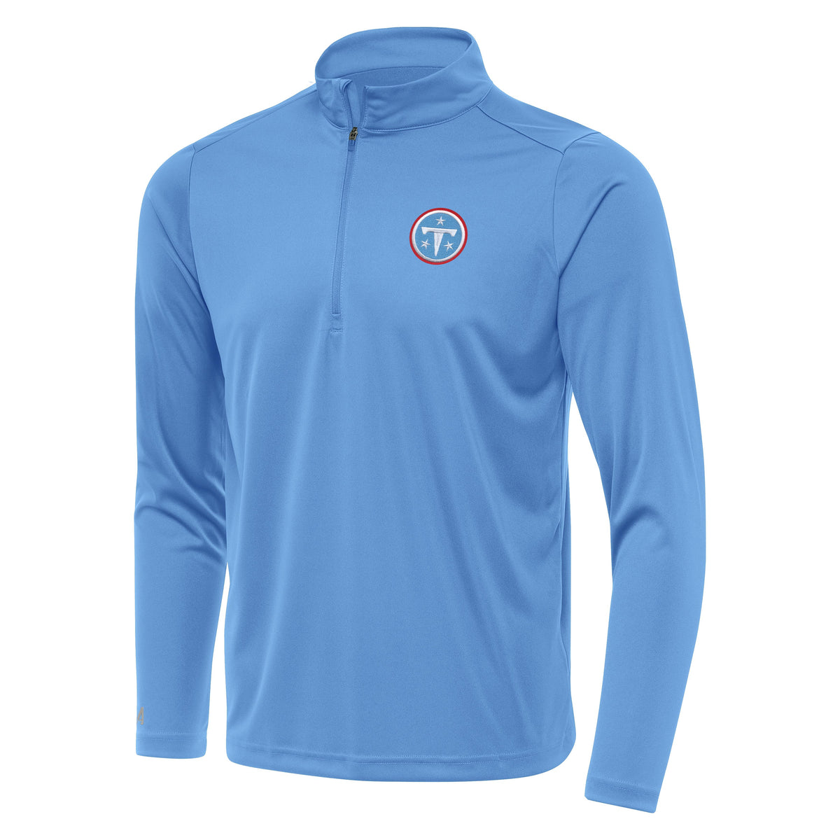 NFL Tennessee Titans Antigua Tribute 1/4 Zip Pullover Jacket- Blue