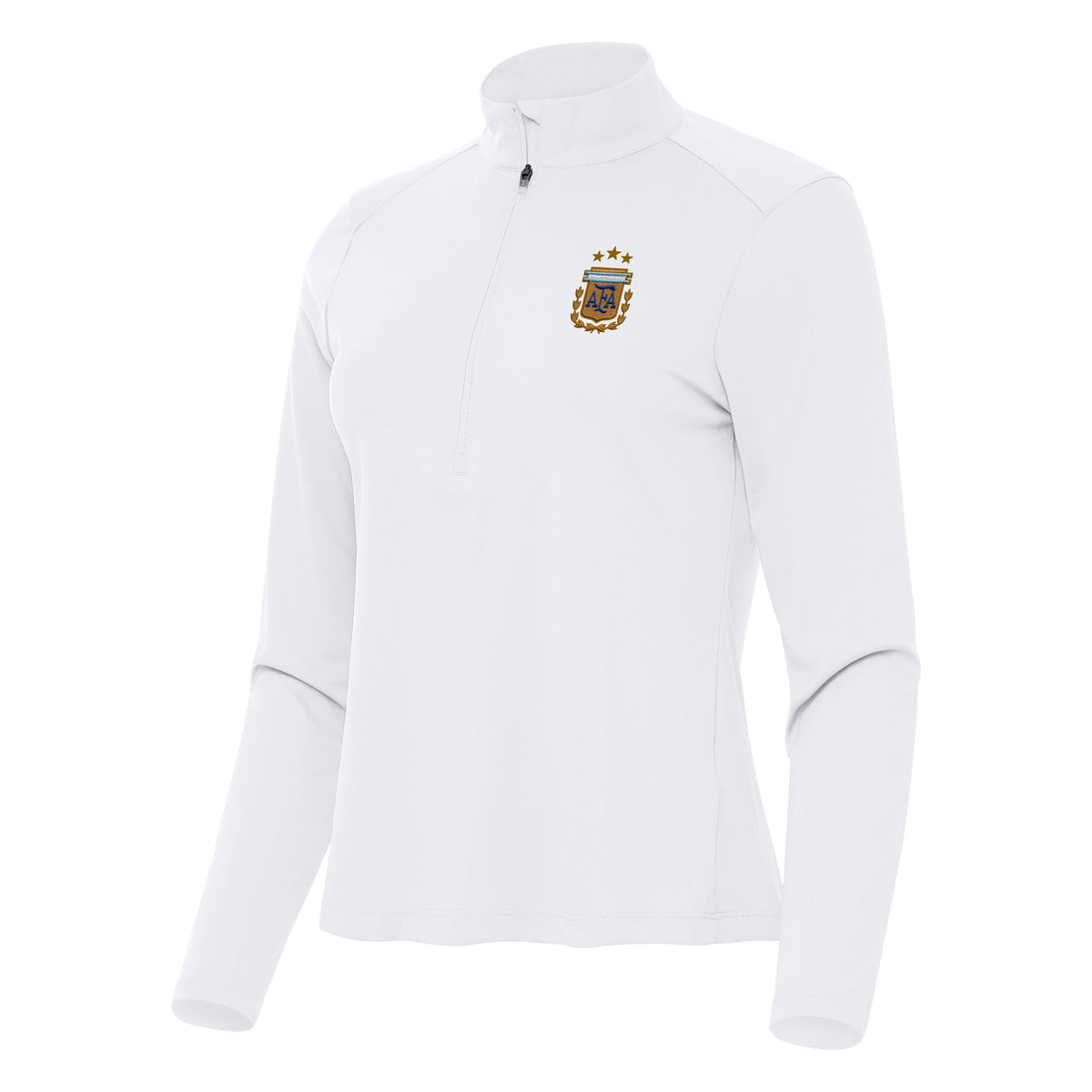 Argentina National Team Antigua Women's Tribute 1/2 Zip Pullover - White