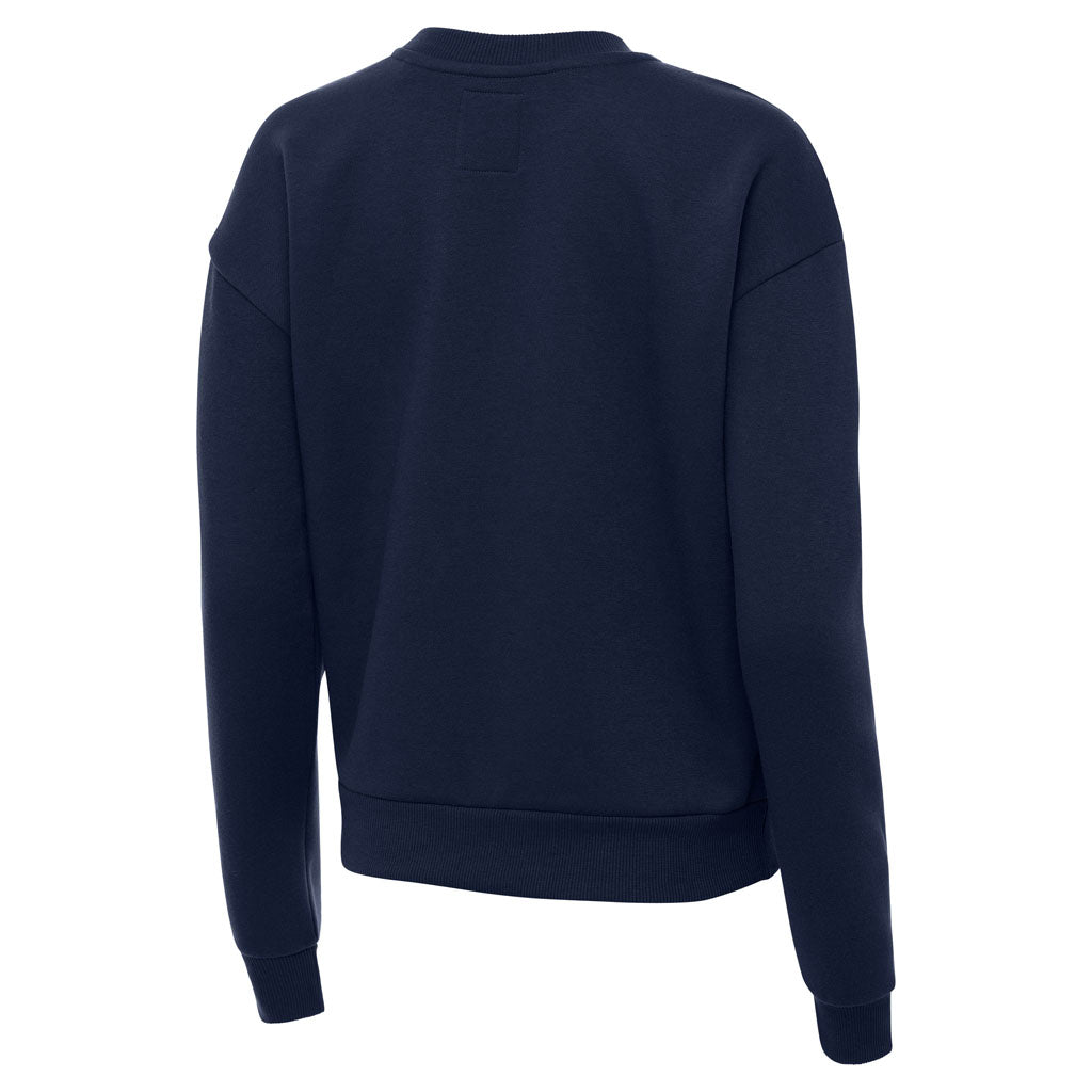 NFL Seattle Seahawks Women's Antigua Victory Crewneck Sweater - Navy