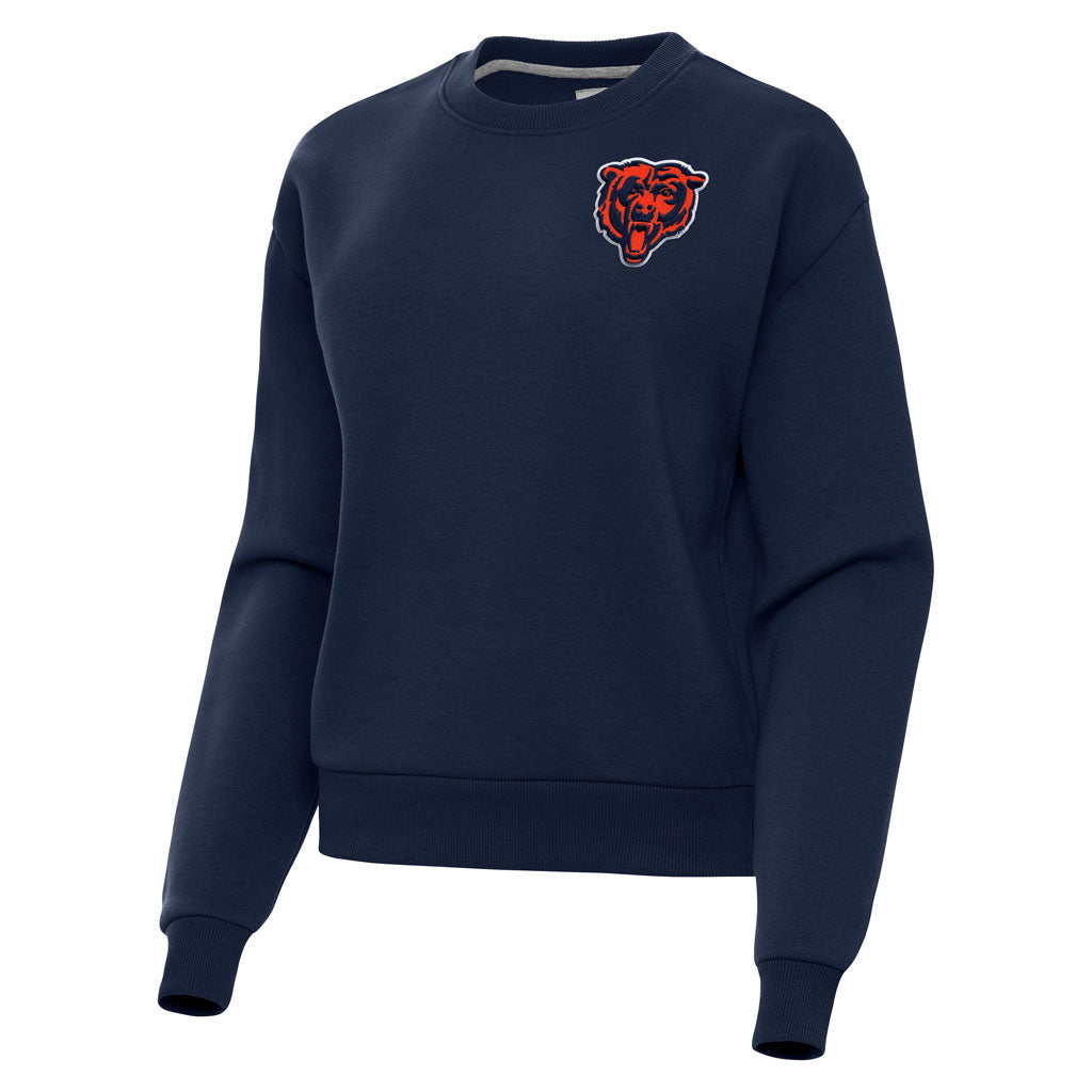 NFL Chicago Bears Women's Antigua Alternate Victory Crewneck Sweater - Navy