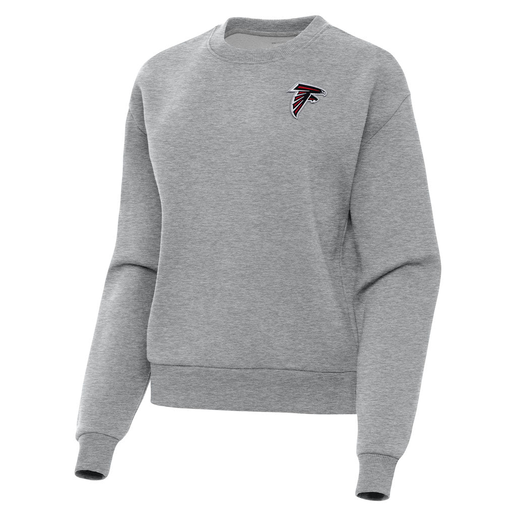 NFL Atlanta Falcons Women's Antigua Victory Crewneck Sweater - Heather gray