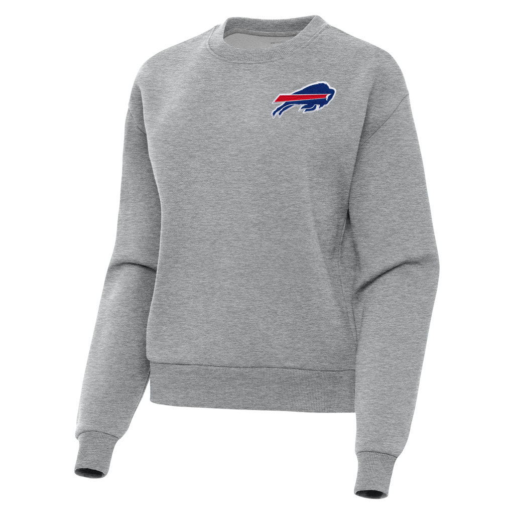 NFL Buffalo Bills Women's Antigua Victory Crewneck Sweater - Heather gray