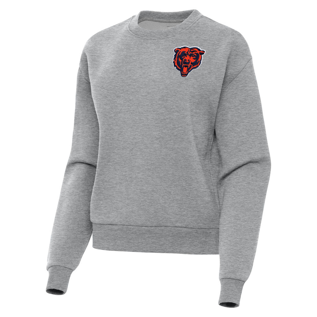 NFL Chicago Bears Women's Antigua Alternate Victory Crewneck Sweater - Heather gray