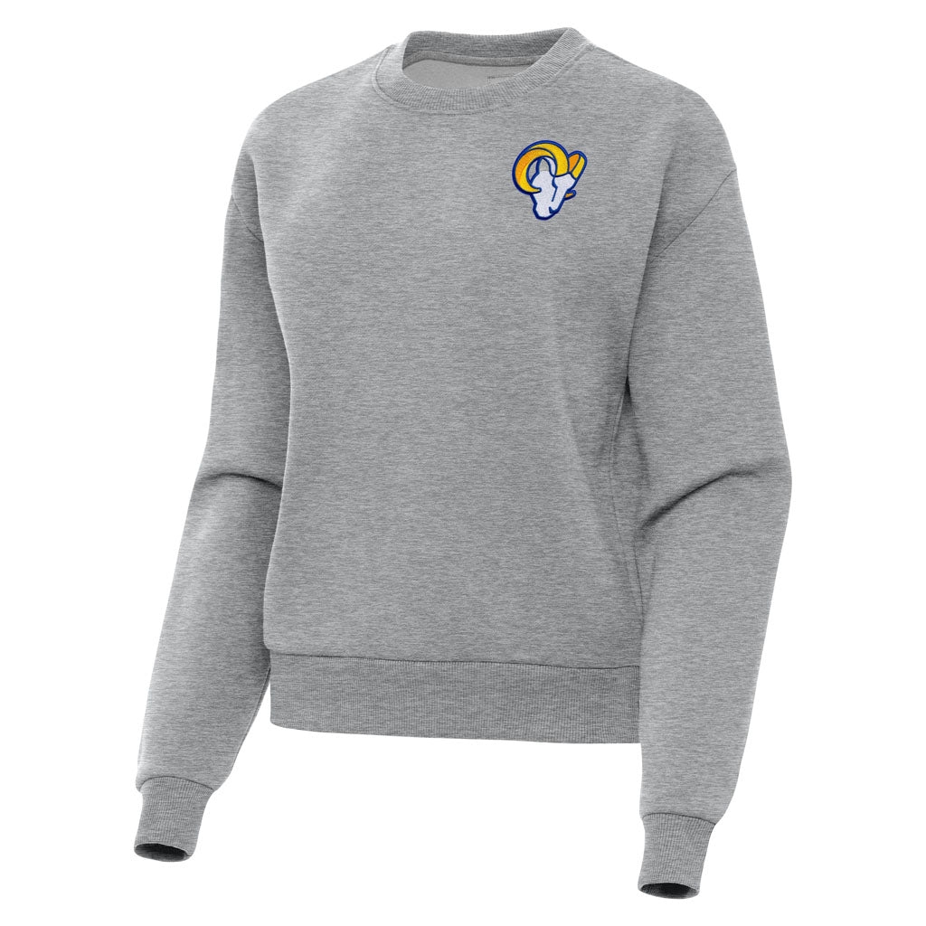 NFL Los Angeles Rams Women's Antigua Victory Crewneck Sweater - Heather gray