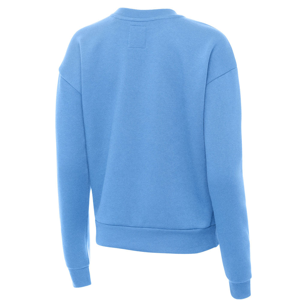 NFL Los Angeles Chargers Women's Antigua Full Front Victory Crewneck Sweater - Blue
