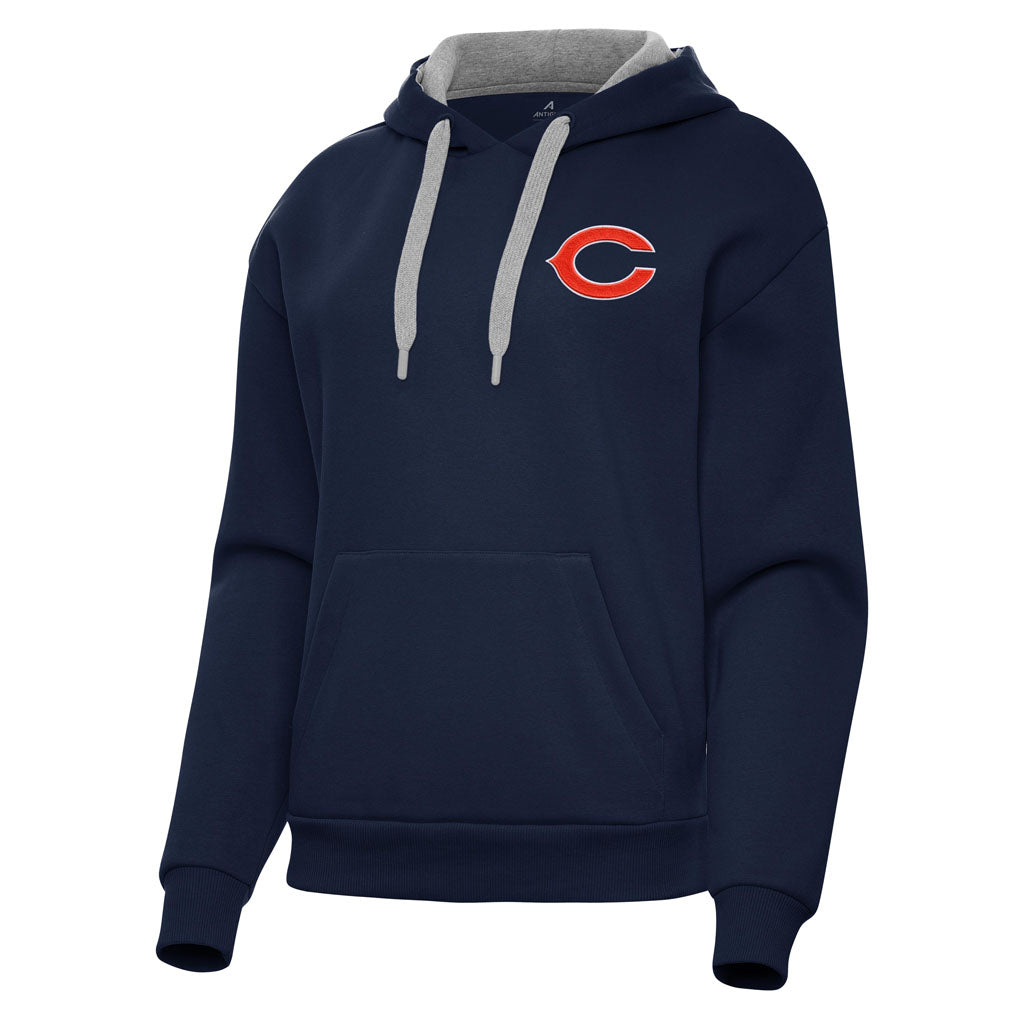 NFL Chicago Bears Women's Antigua Victory Pullover Hoodie - Navy