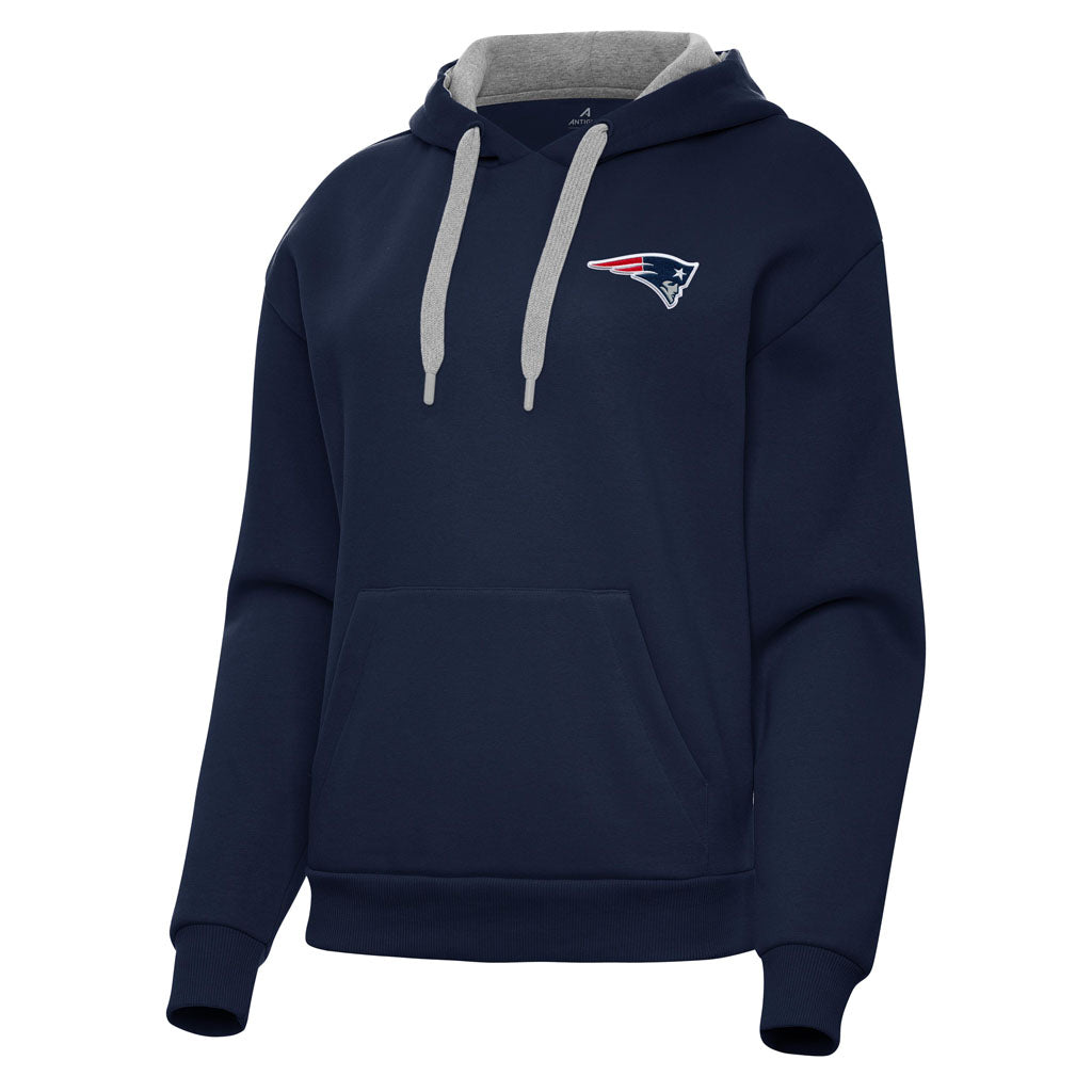NFL New England Patriots Women's Antigua Victory Pullover Hoodie - Navy