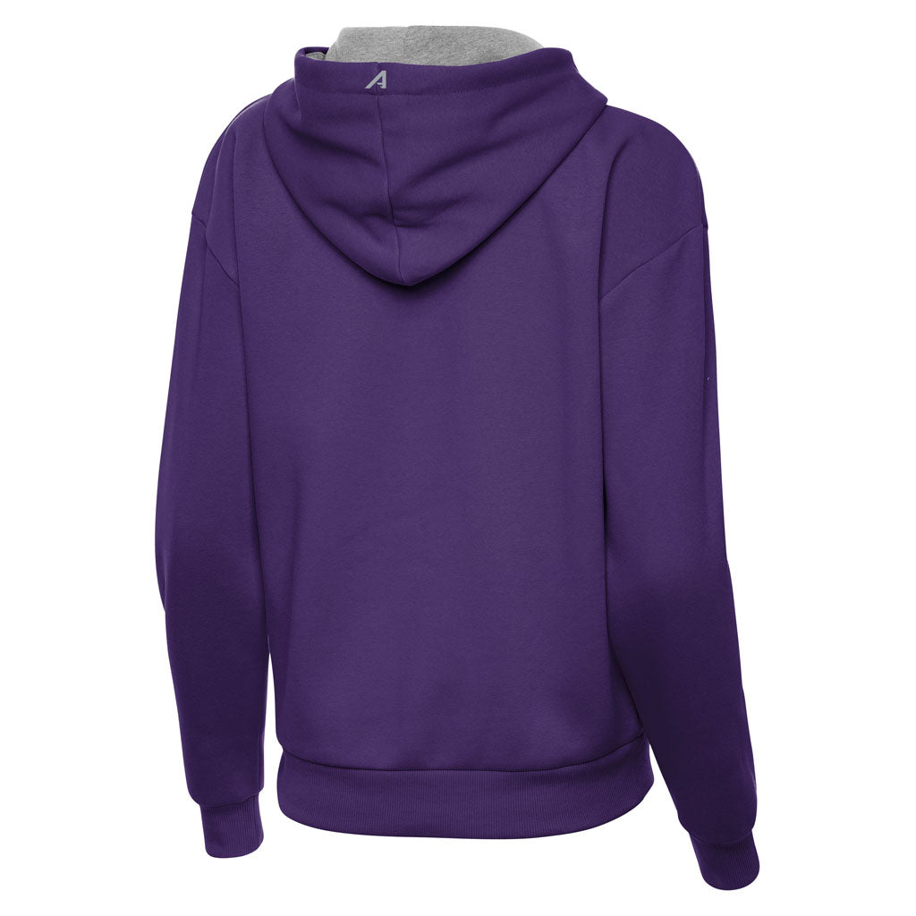 NFL Baltimore Ravens Women's Antigua Victory Pullover Hoodie - Purple