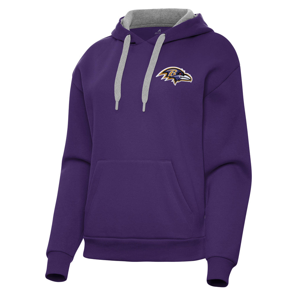 NFL Baltimore Ravens Women's Antigua Victory Pullover Hoodie - Purple