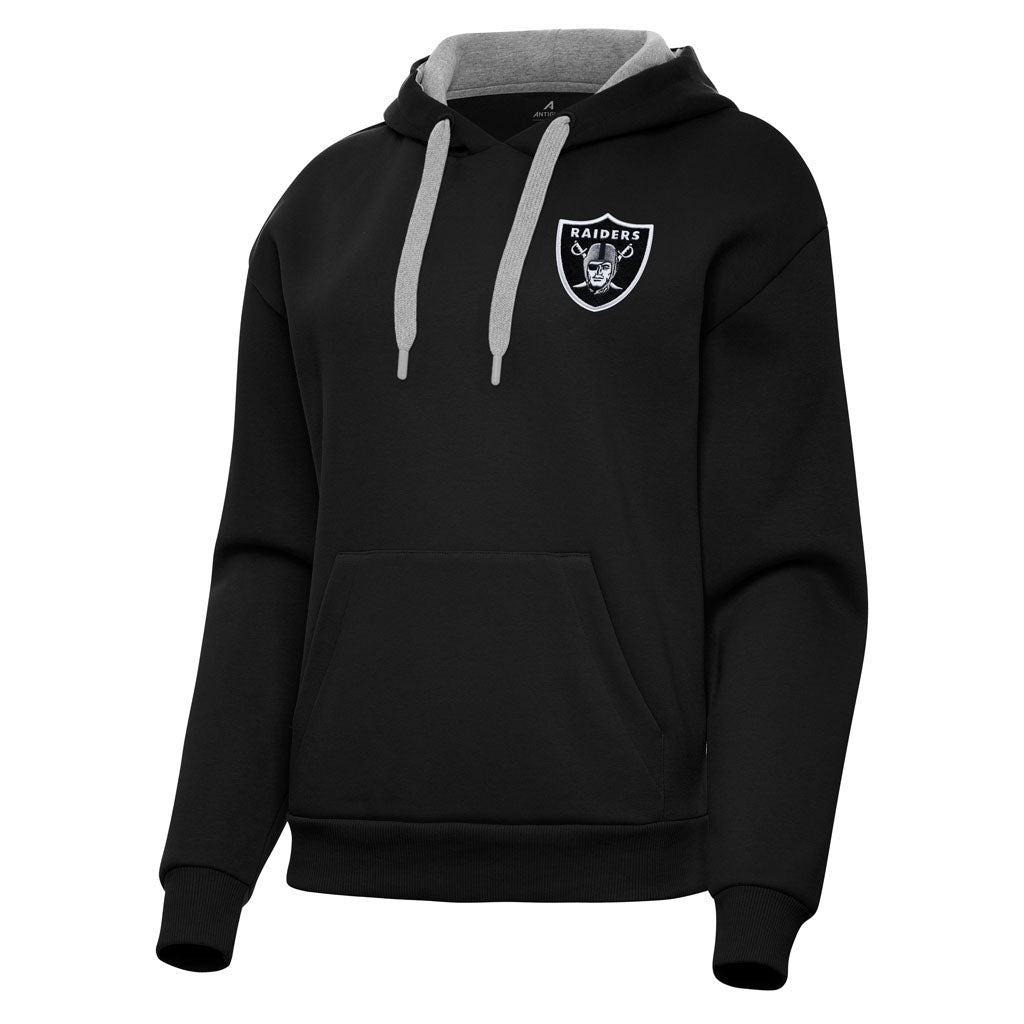 NFL Las Vegas Raiders Women's Antigua Victory Pullover Hoodie - Black