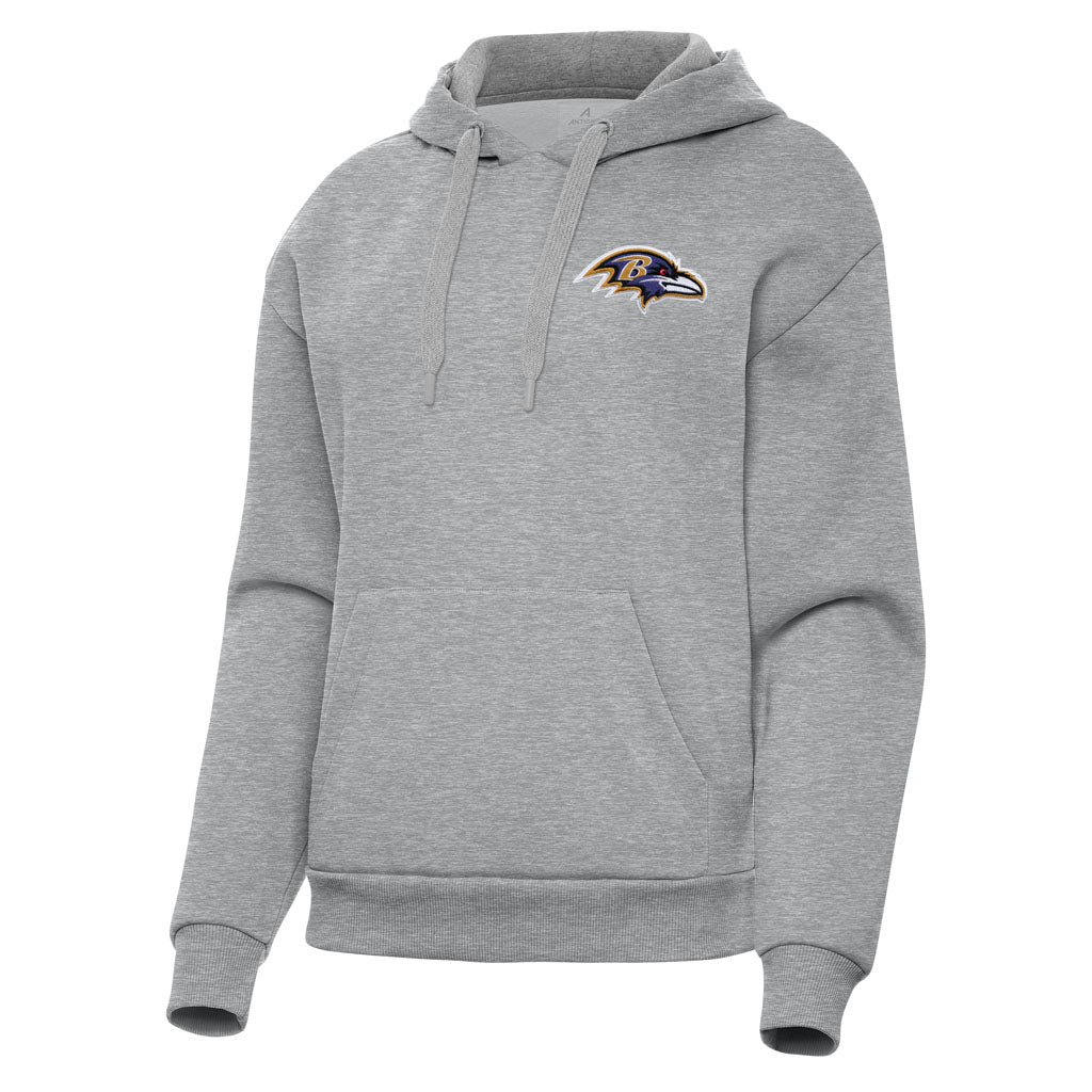 NFL Baltimore Ravens Women's Antigua Victory Pullover Hoodie - Heather gray