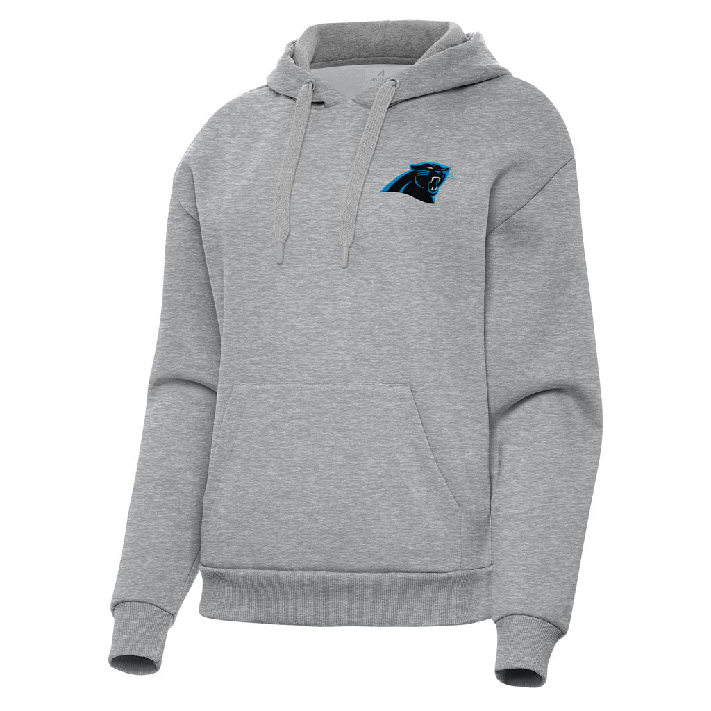 NFL Carolina Panthers Women's Antigua Victory Pullover Hoodie - Heather gray