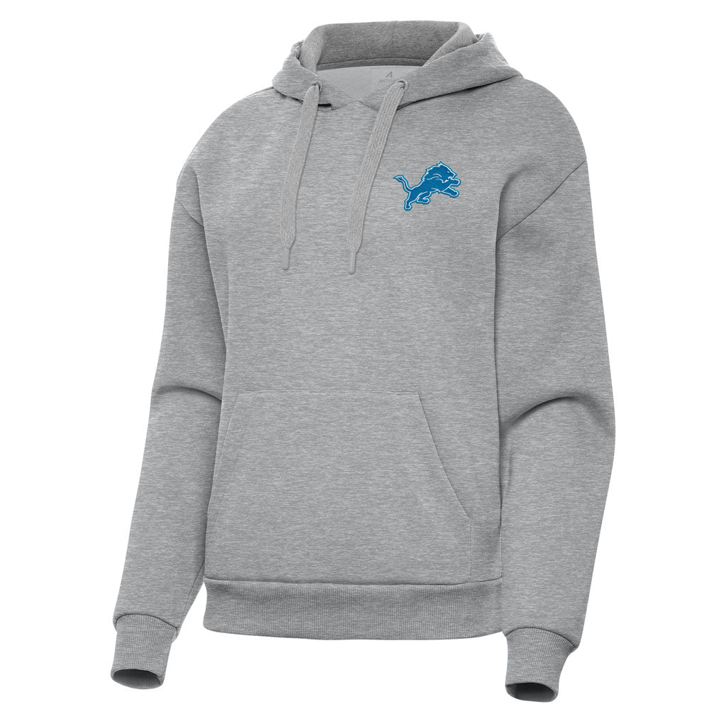 NFL Detroit Lions Women's Antigua Victory Pullover Hoodie - Heather gray