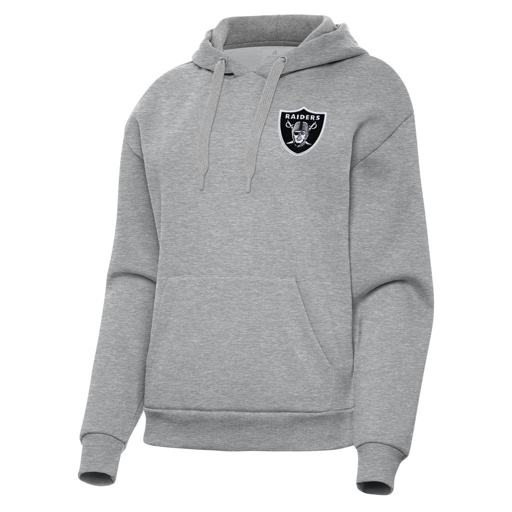 NFL Las Vegas Raiders Women's Antigua Victory Pullover Hoodie - Heather gray