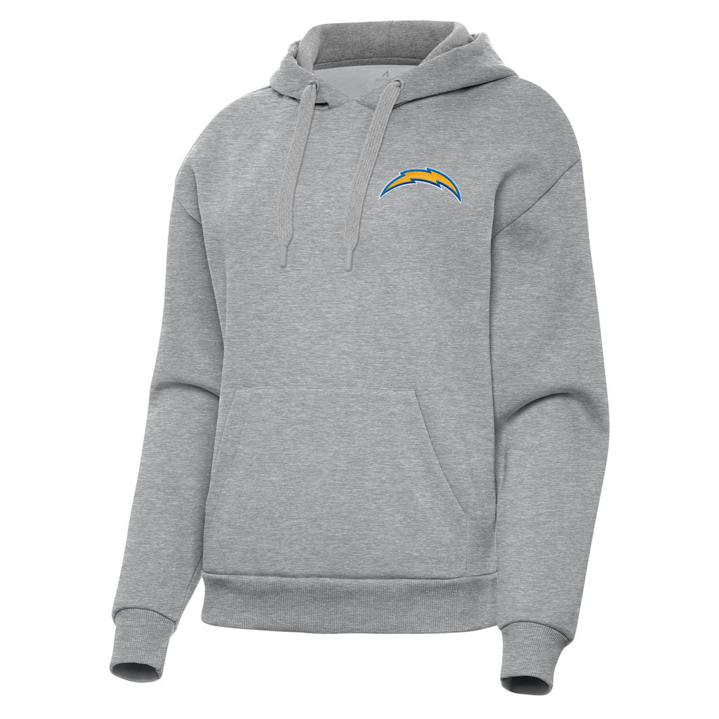 NFL Los Angeles Chargers Women's Antigua Victory Pullover Hoodie - Heather gray
