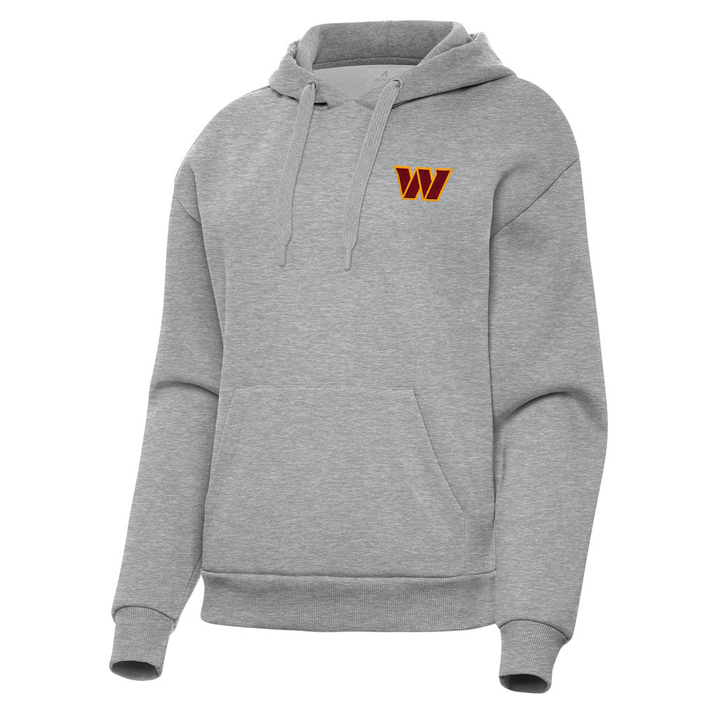 NFL Washington Commanders Women's Antigua Victory Pullover Hoodie - Heather gray