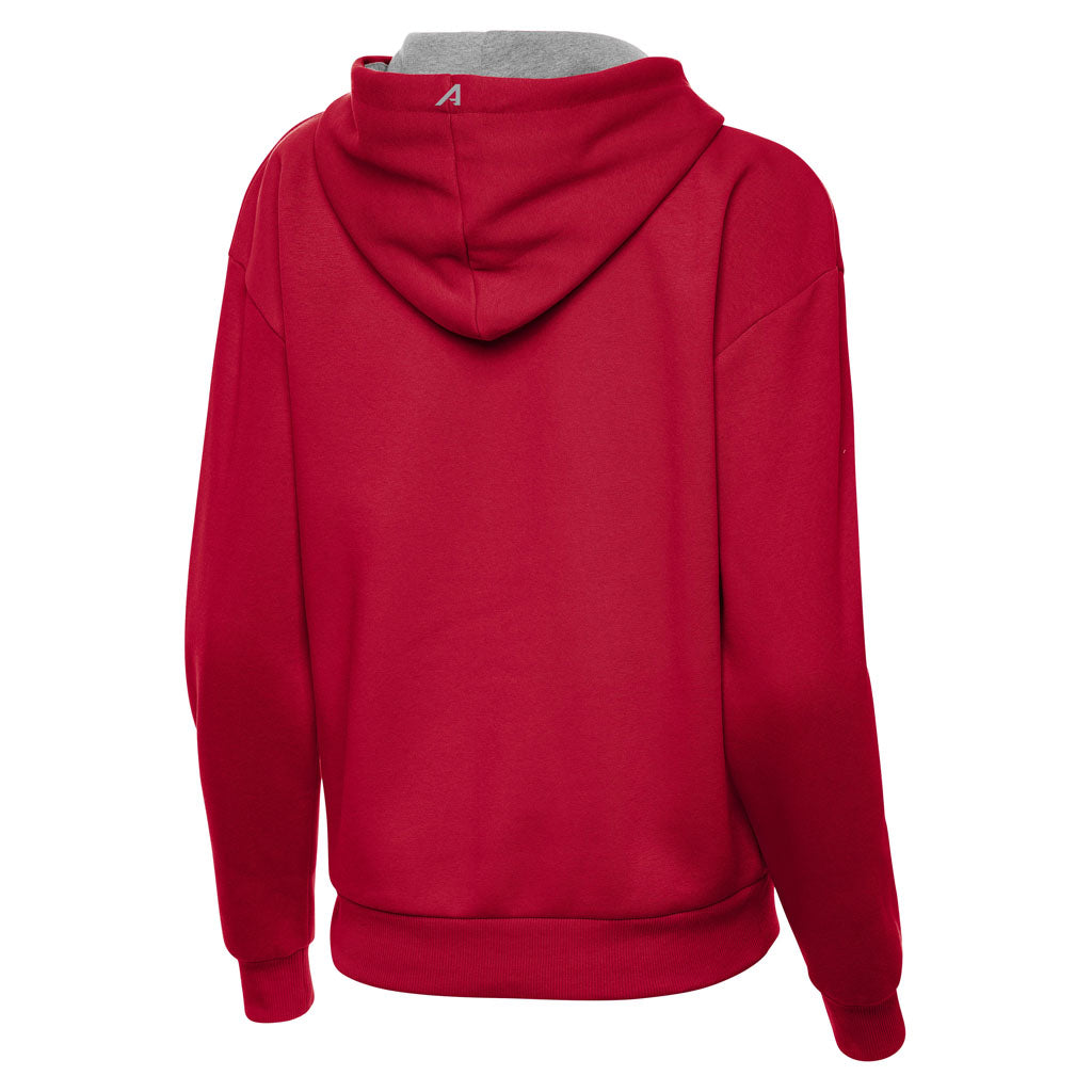 NFL Tampa Bay Buccaneers Women's Antigua Full Front Victory Pullover Hoodie - Red