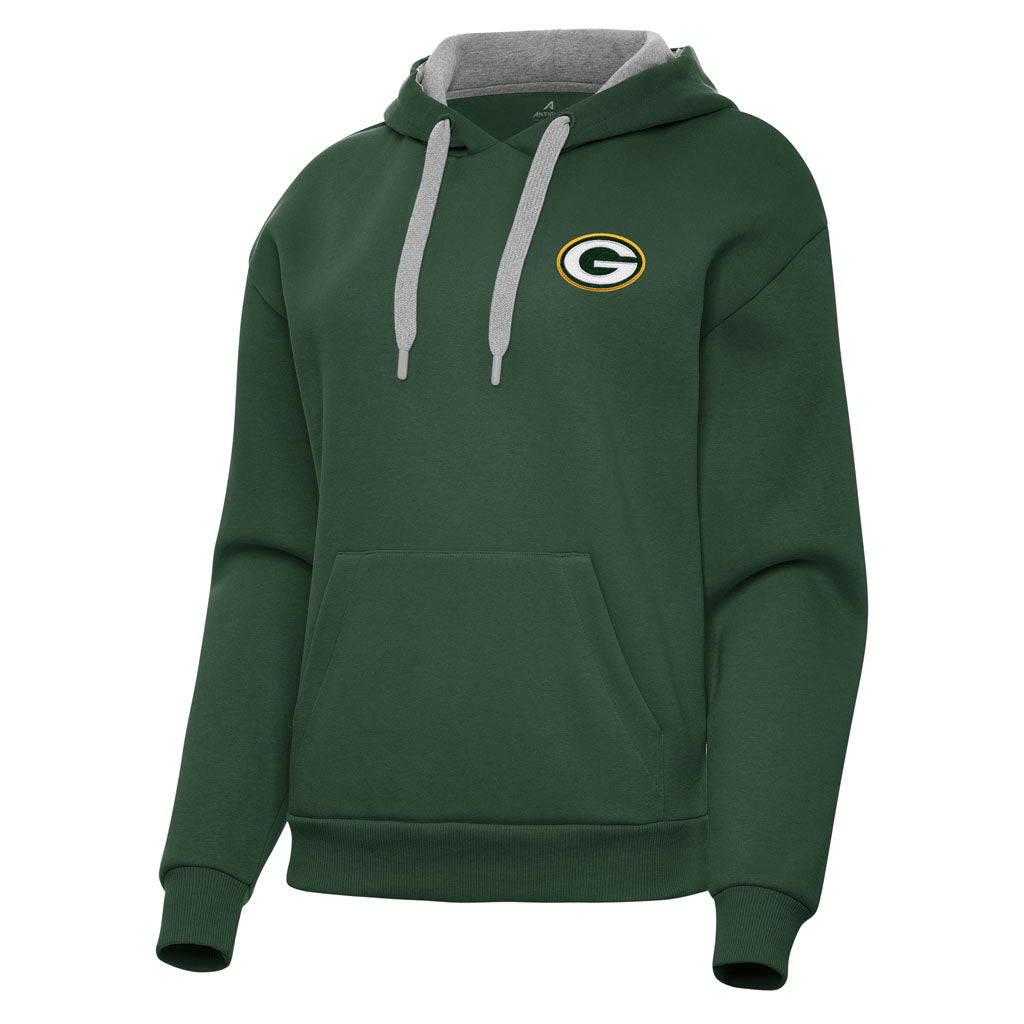 NFL Green Bay Packers Women's Antigua Victory Pullover Hoodie - Green