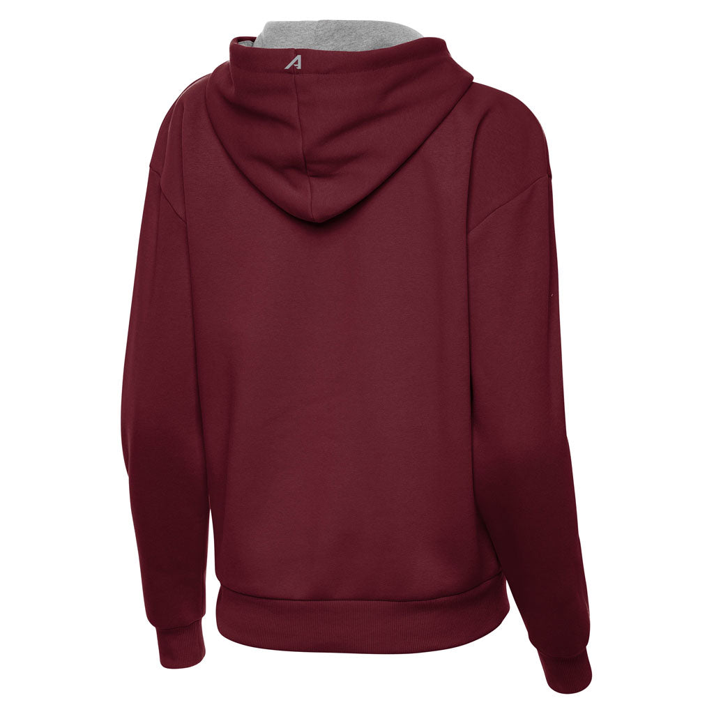 NFL Washington Commanders Women's Antigua Full Front Victory Pullover Hoodie - Maroon