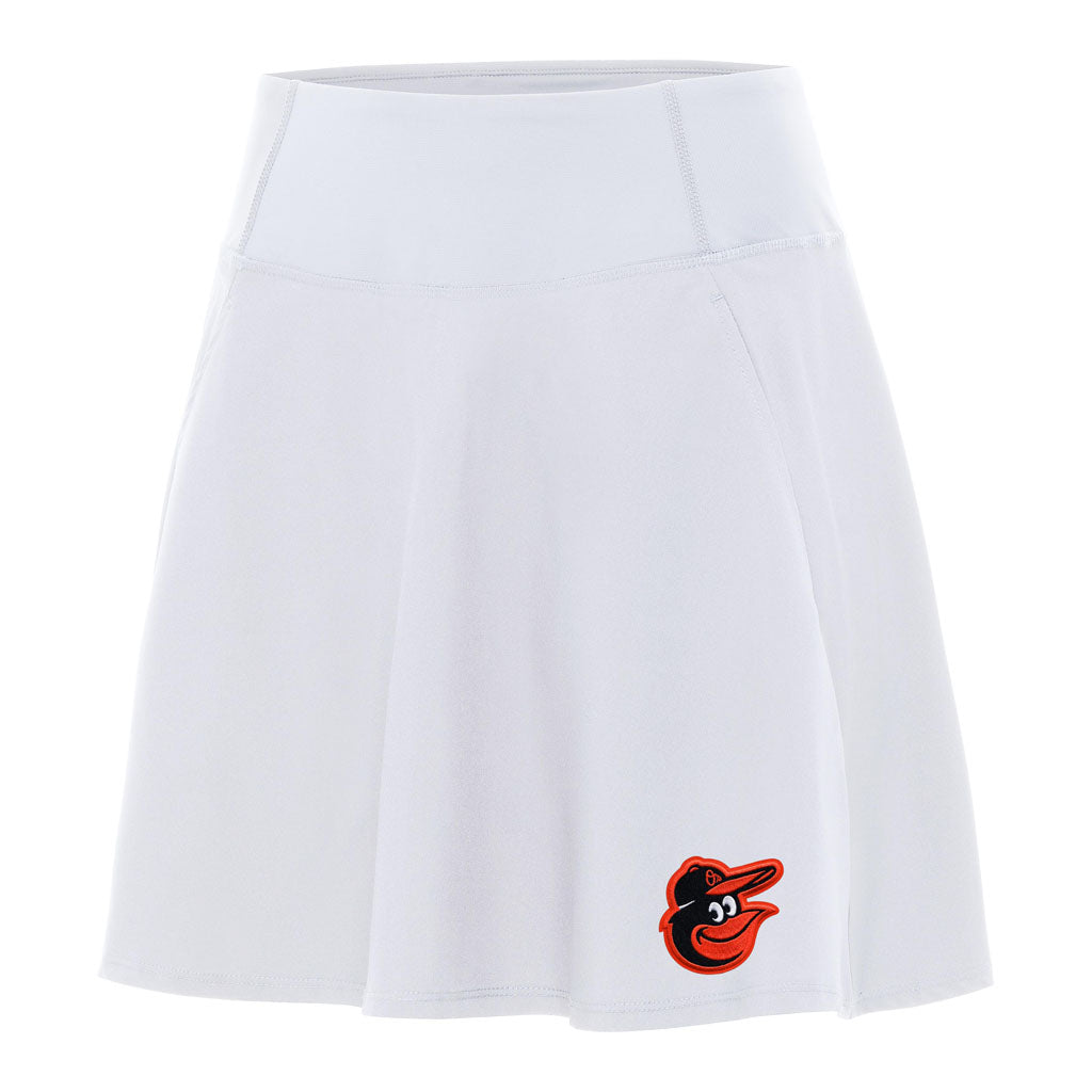 MLB Baltimore Orioles Women's Antigua Chip Skort - White