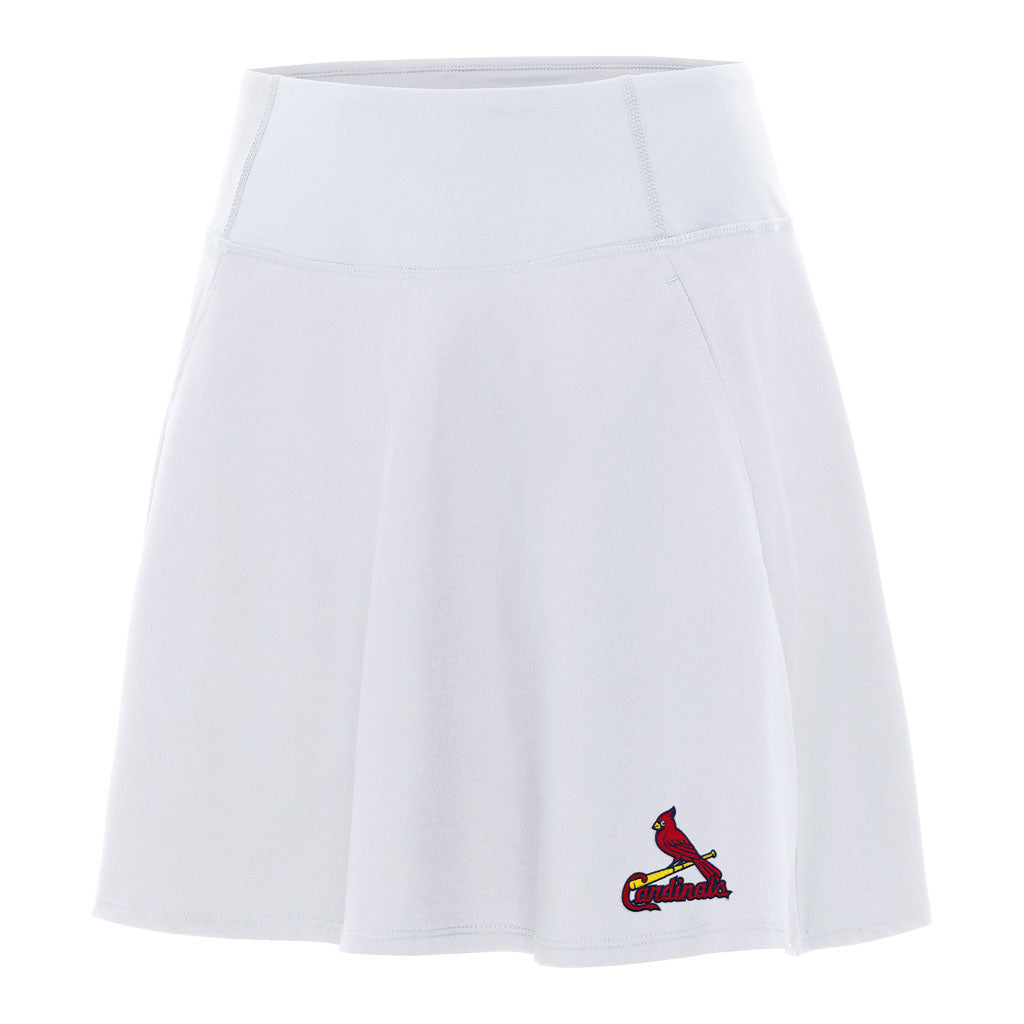 MLB St. Louis Cardinals Women's Antigua Chip Skort - White
