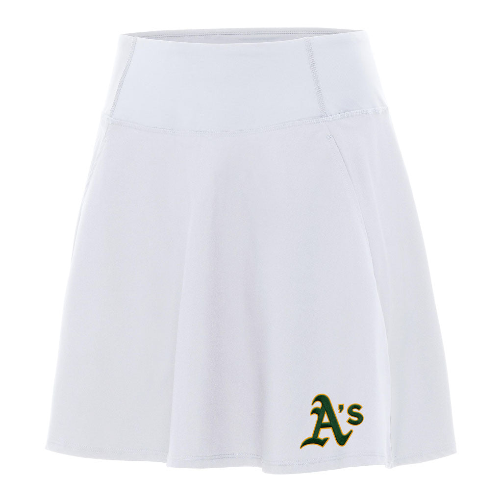 MLB Athletics Women's Antigua Chip Skort - White