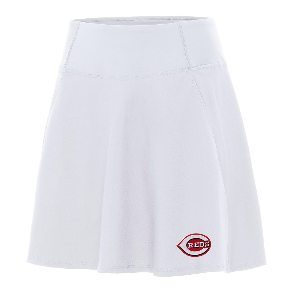 MLB Cincinnati Reds Women's Antigua Chip Skort - White