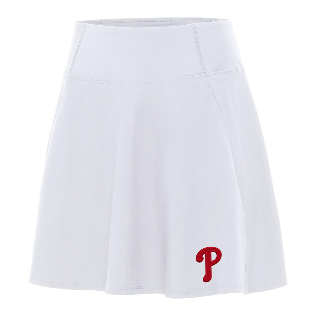 MLB Philadelphia Phillies Women's Antigua Chip Skort - White