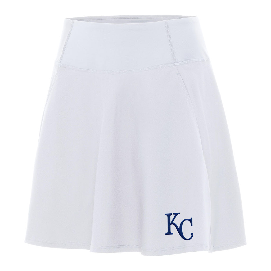 MLB Kansas City Royals Women's Antigua Chip Skort - White