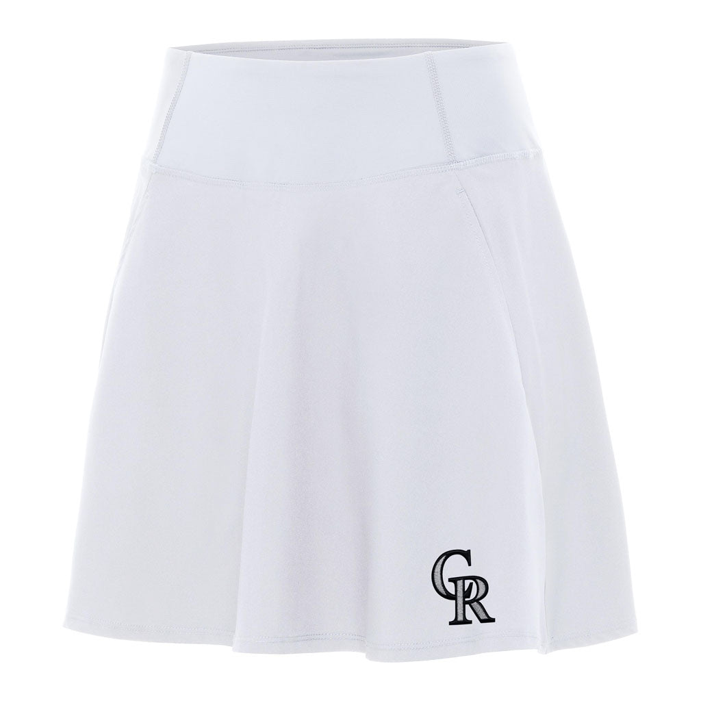 MLB Colorado Rockies Women's Antigua Chip Skort - White