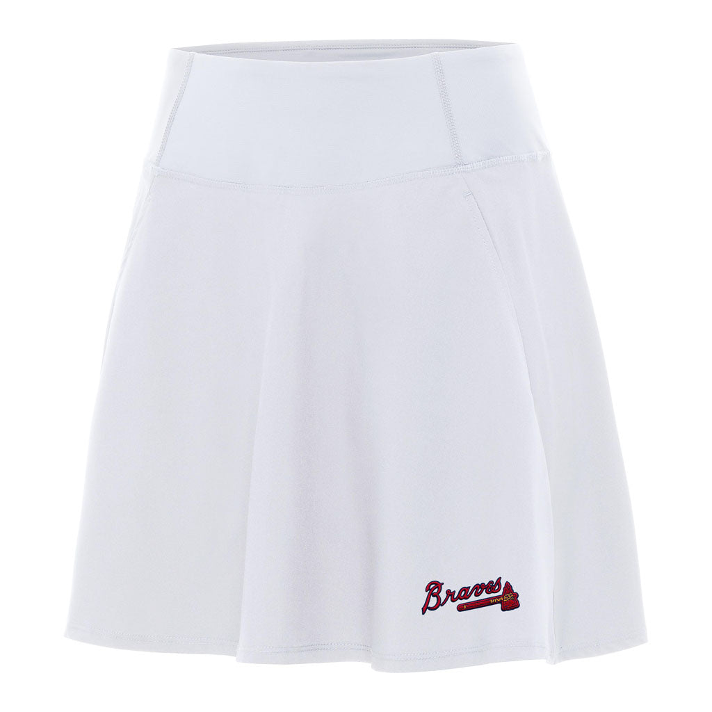MLB Atlanta Braves Women's Antigua Chip Skort - White