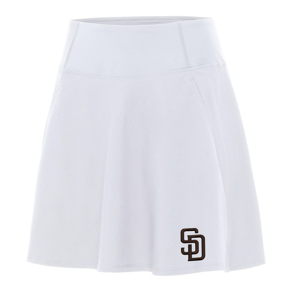 MLB San Diego Padres Women's Antigua Chip Skort - White