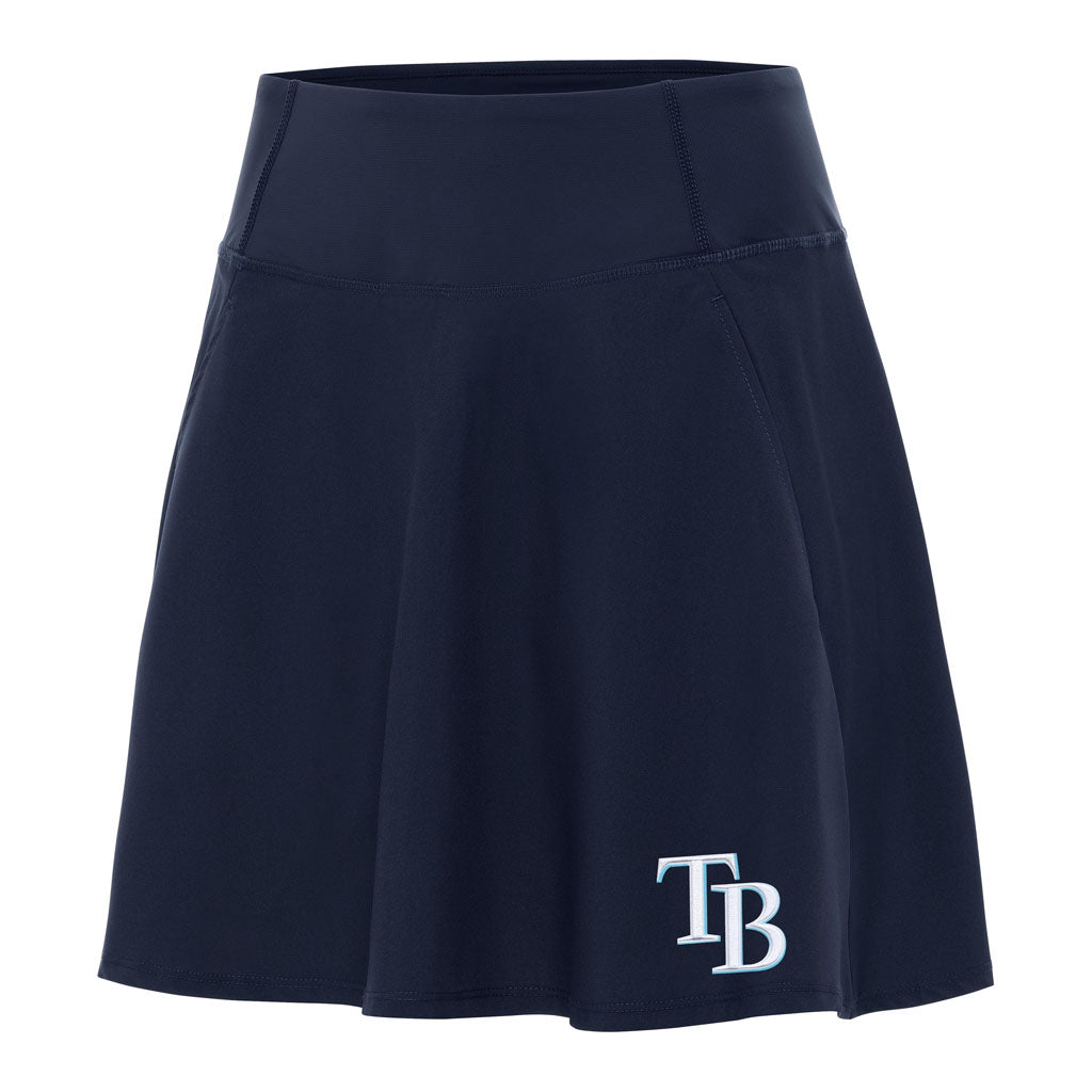 MLB Tampa Bay Rays Women's Antigua Chip Skort - Navy