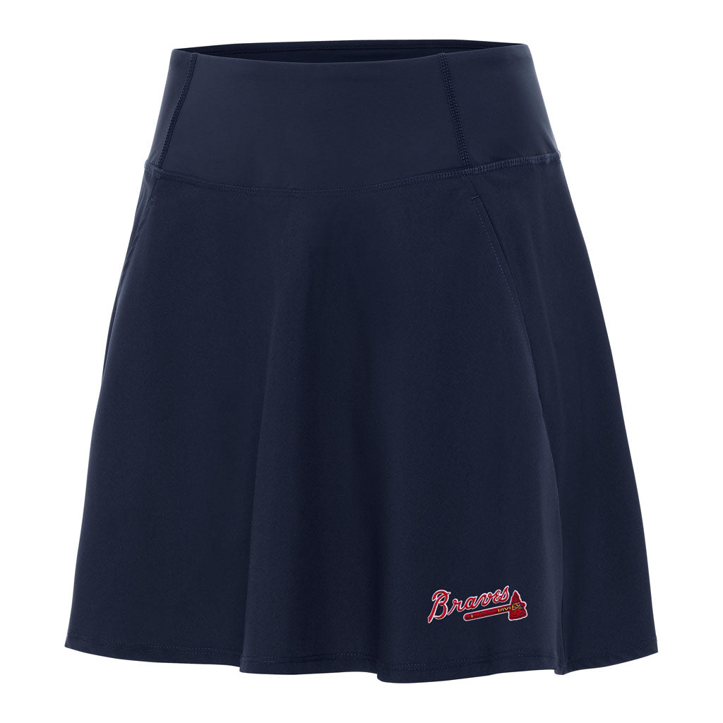 MLB Atlanta Braves Women's Antigua Chip Skort - Navy