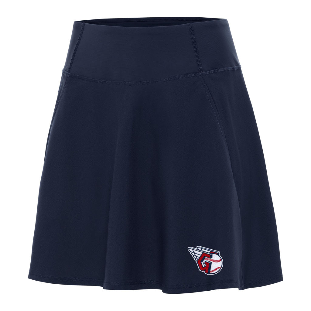 MLB Cleveland Guardians Women's Antigua Chip Skort - Navy