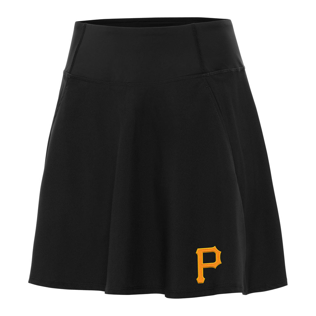 MLB Pittsburgh Pirates Women's Antigua Chip Skort - Black
