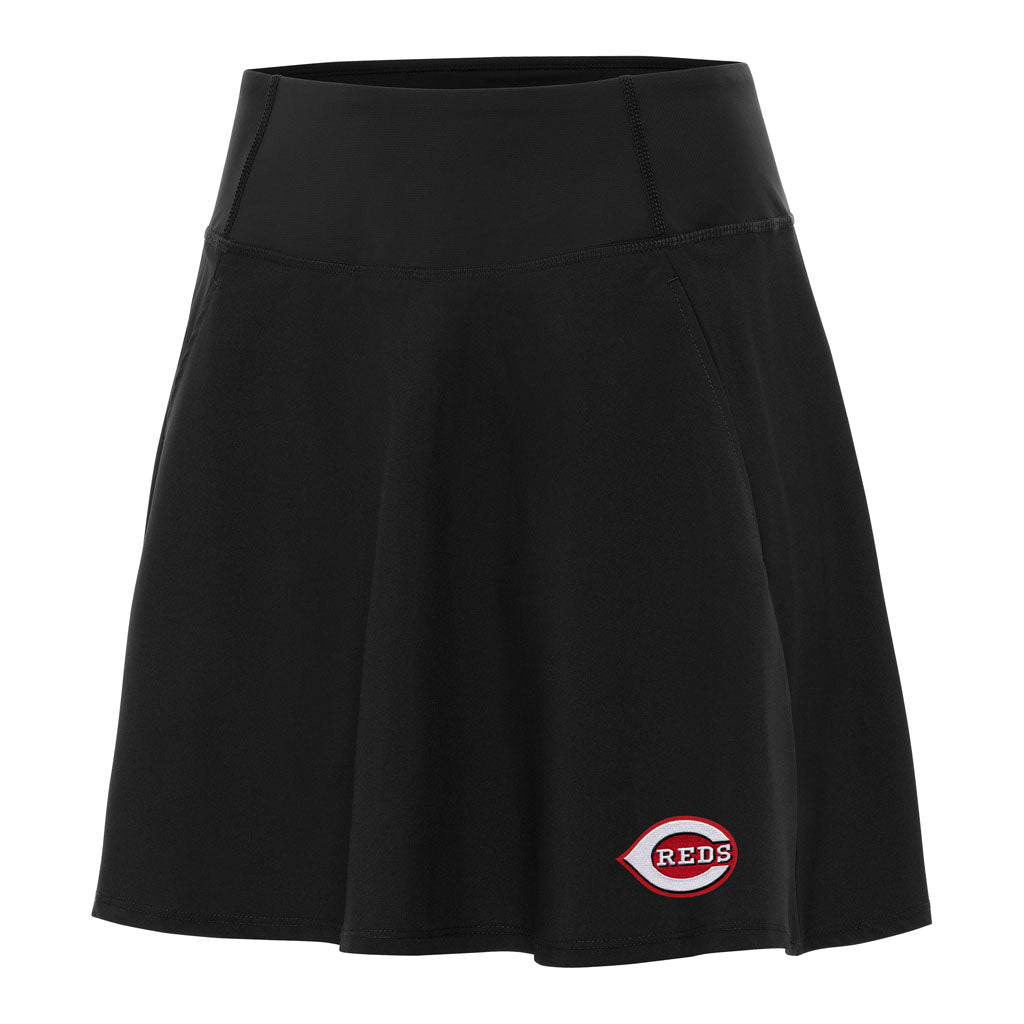 MLB Cincinnati Reds Women's Antigua Chip Skort - Black