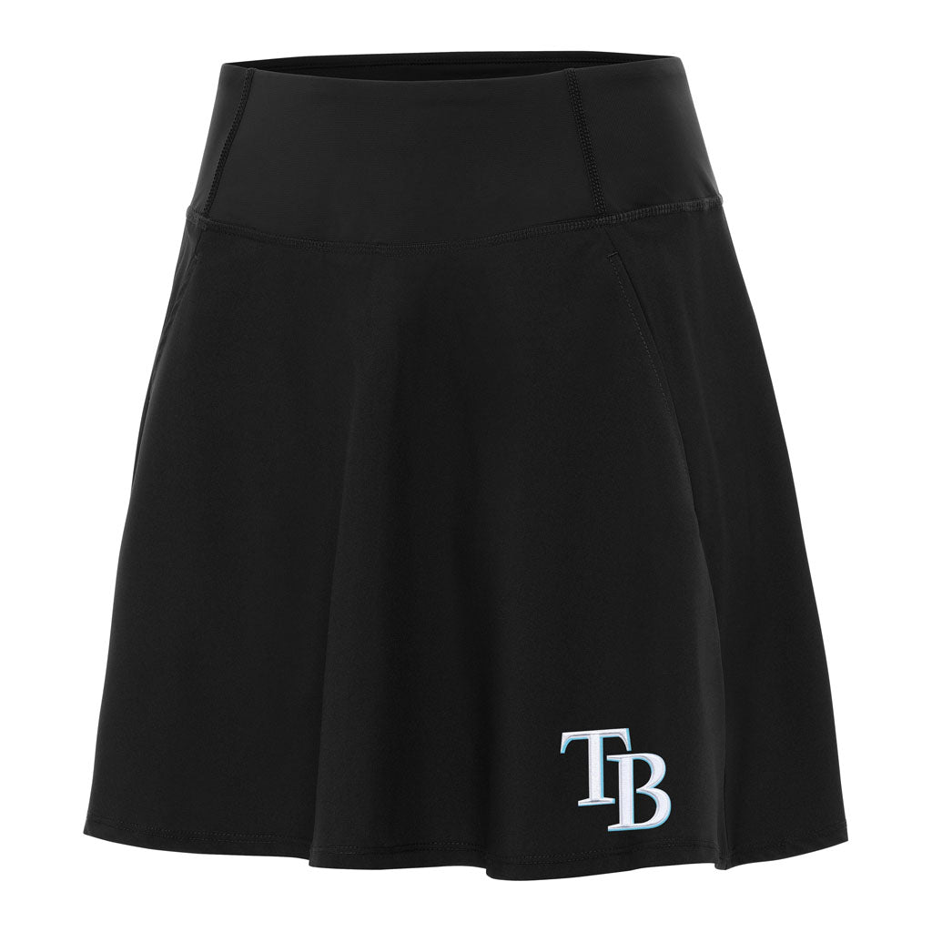 MLB Tampa Bay Rays Women's Antigua Chip Skort - Black