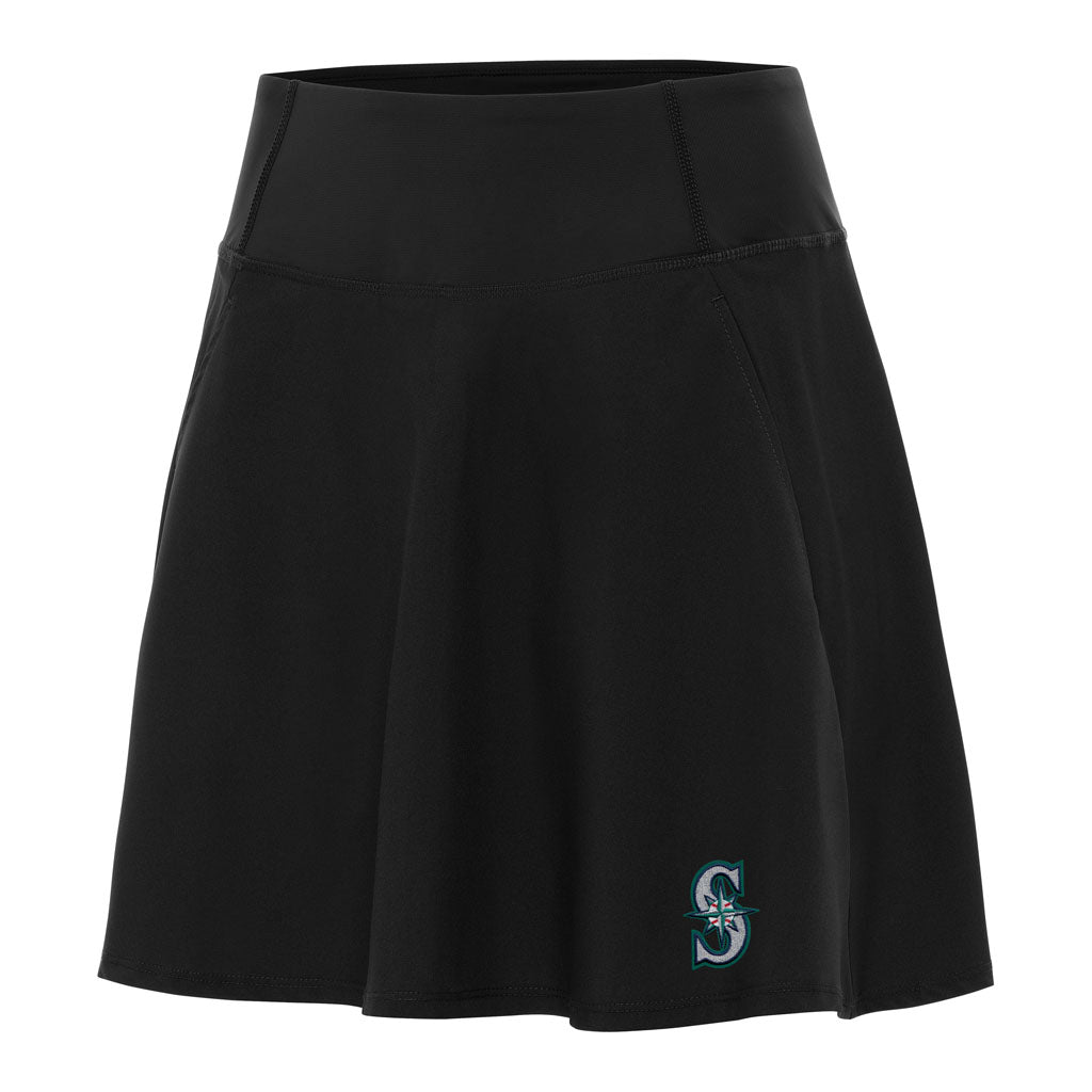 MLB Seattle Mariners Women's Antigua Chip Skort - Black