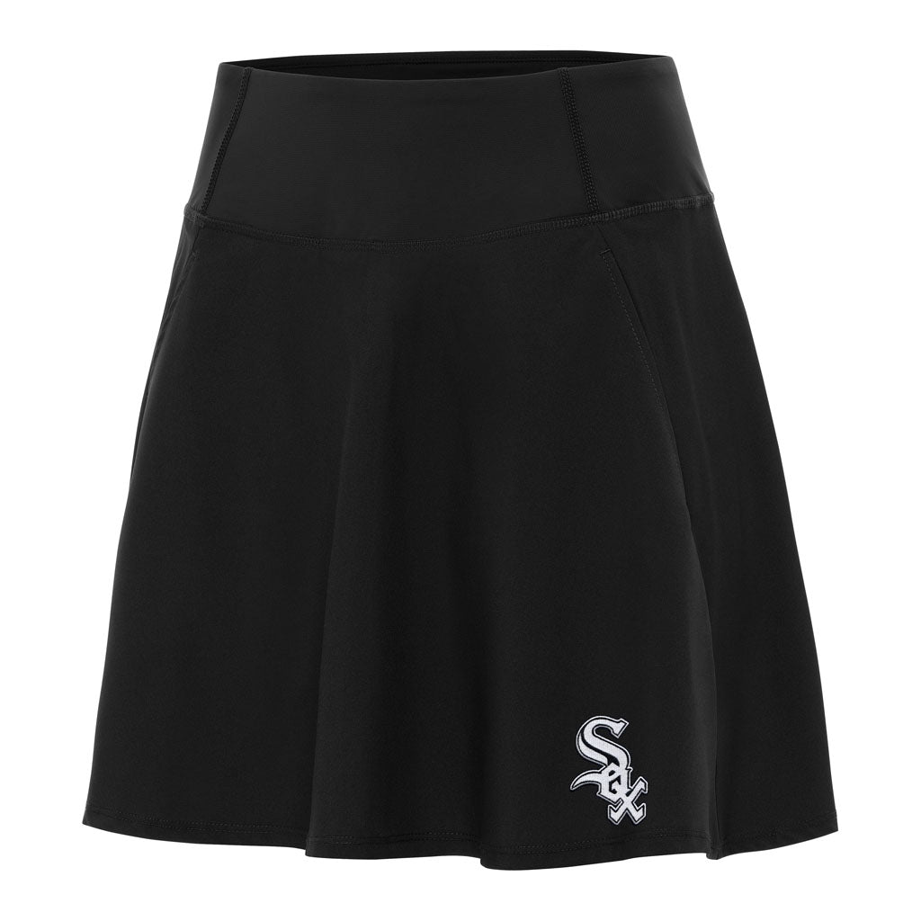 MLB Chicago White Sox Women's Antigua Chip Skort - Black