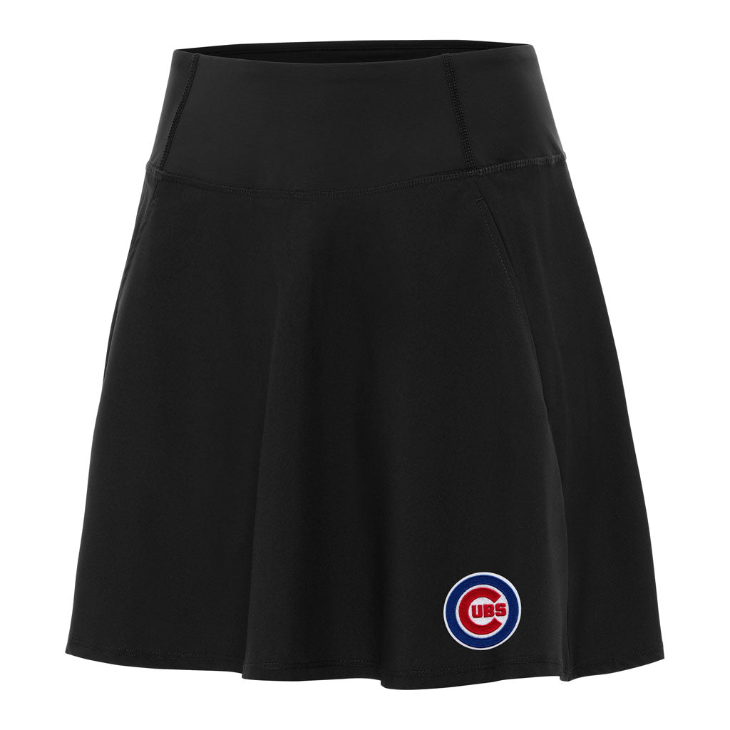 MLB Chicago Cubs Women's Antigua Chip Skort - Black