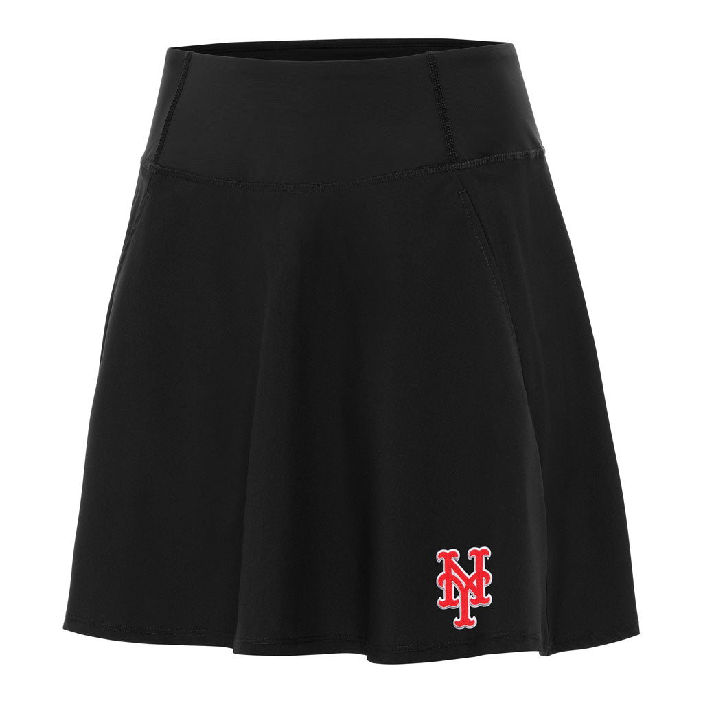 MLB New York Mets Women's Antigua Chip Skort - Black