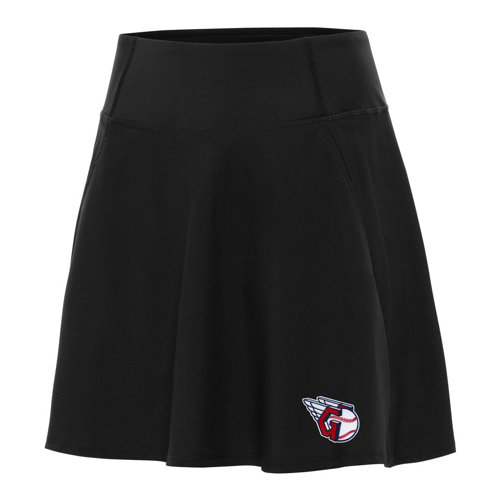 MLB Cleveland Guardians Women's Antigua Chip Skort - Black