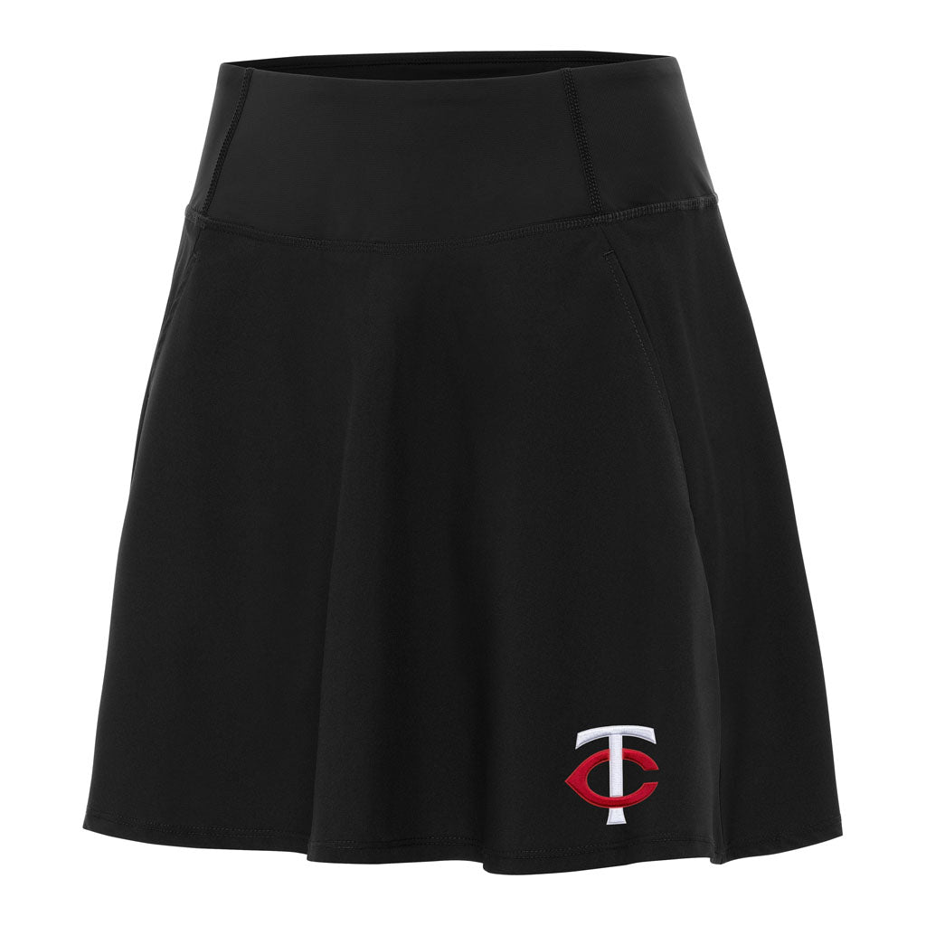 MLB Minnesota Twins Women's Antigua Chip Skort - Black