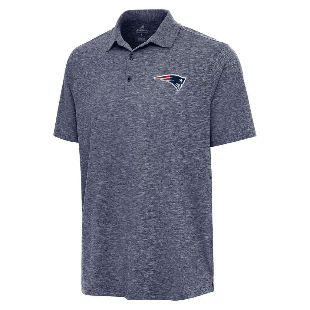 NFL New England Patriots Antigua Par 3 Polo - Navy