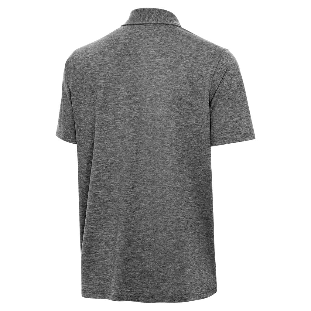 NFL New Orleans Saints Antigua Par 3 Polo - Heather black